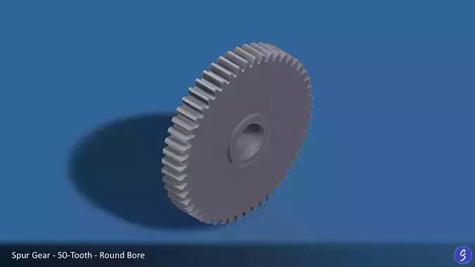 50-Tooth Spur Gear 03 3D print model