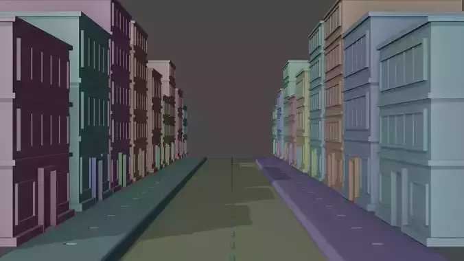 Megapoly City Basic Pack Low-poly 3D model