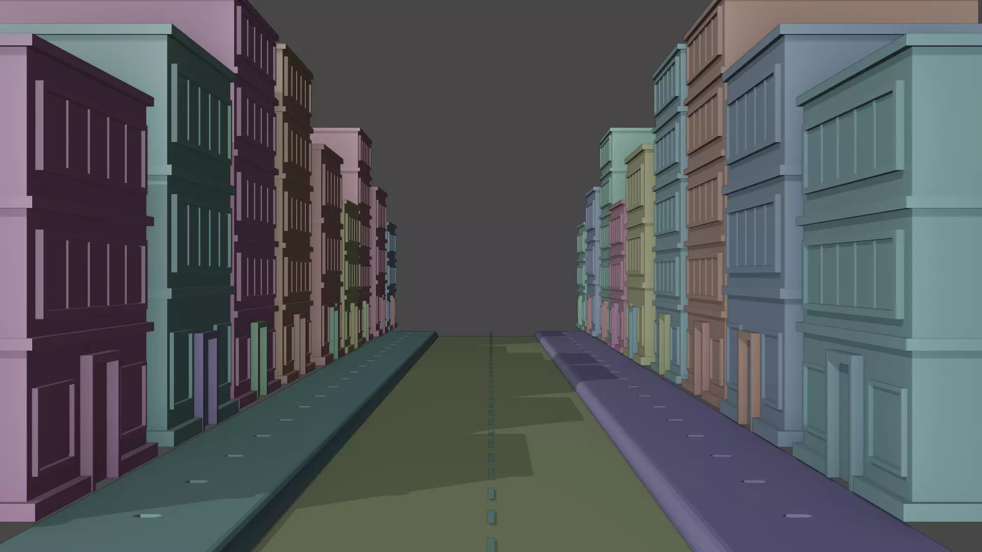 Megapoly City Basic Pack Low-poly 3D model 3D model_0