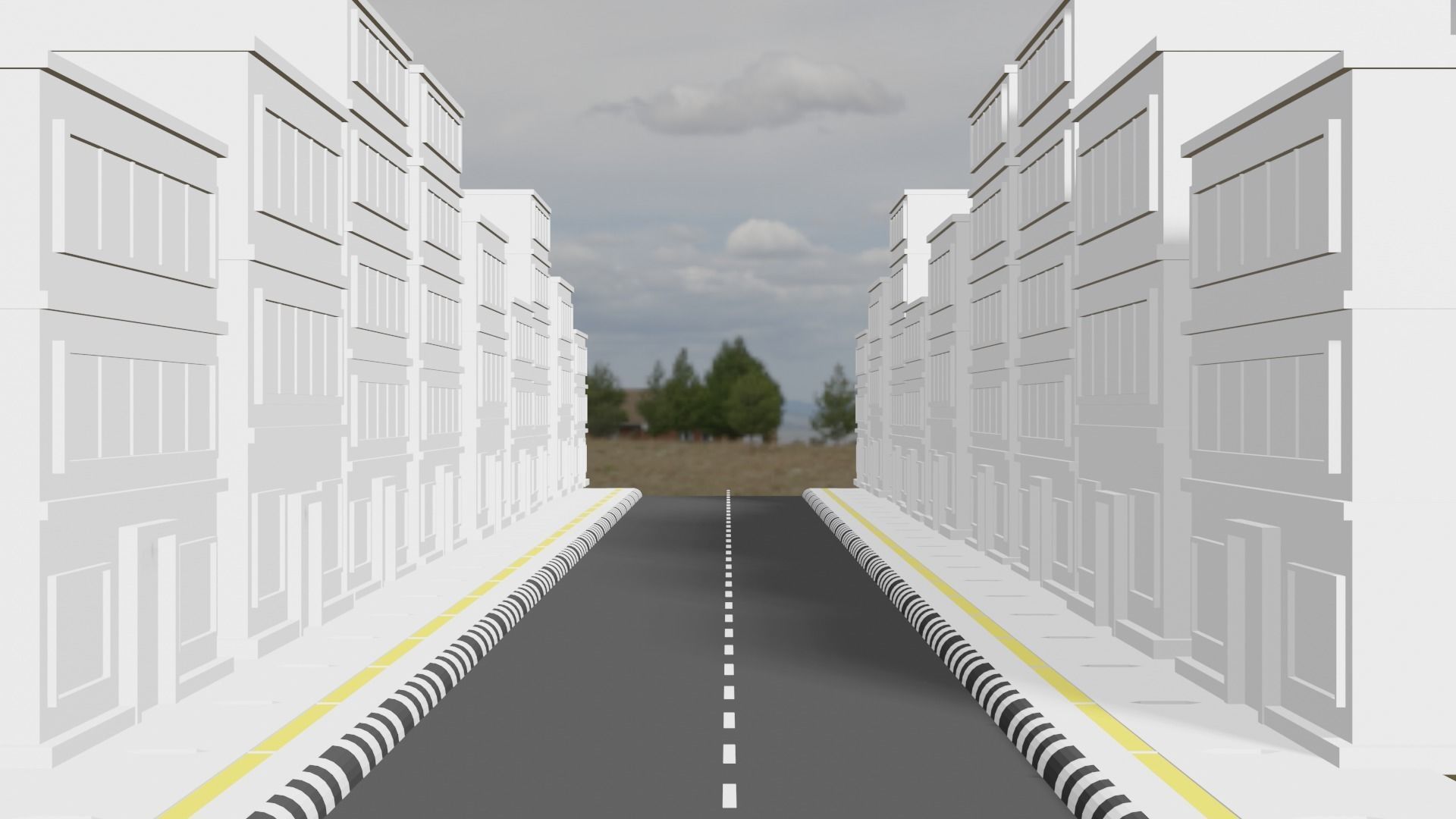 Megapoly City Basic Pack Low-poly 3D model 3D model_1