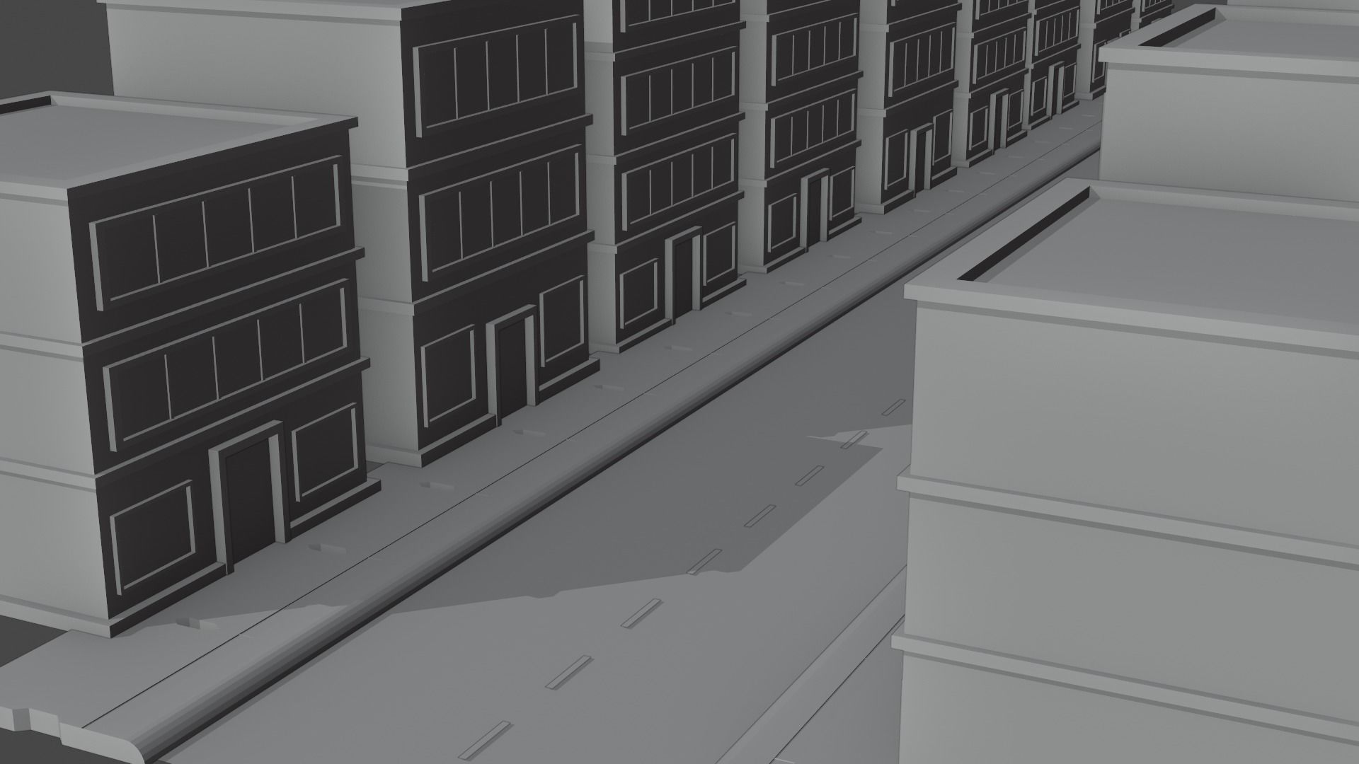 Megapoly City Basic Pack Low-poly 3D model 3D model_4