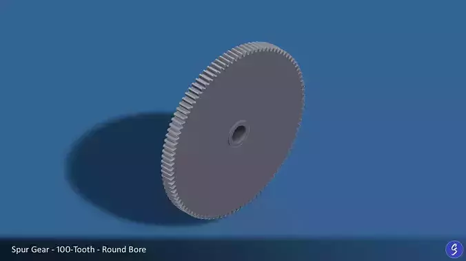 100-Tooth Spur Gear 03 3D print model