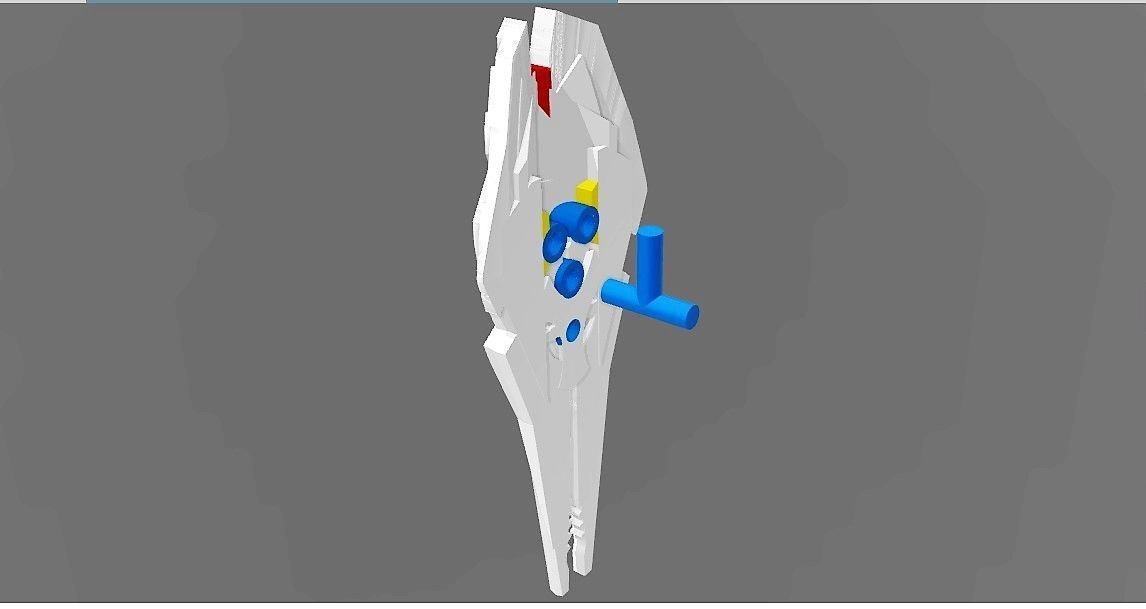 Transformers Studio Series Sentinel Prime Blades Shield Blaster 3D print model_13