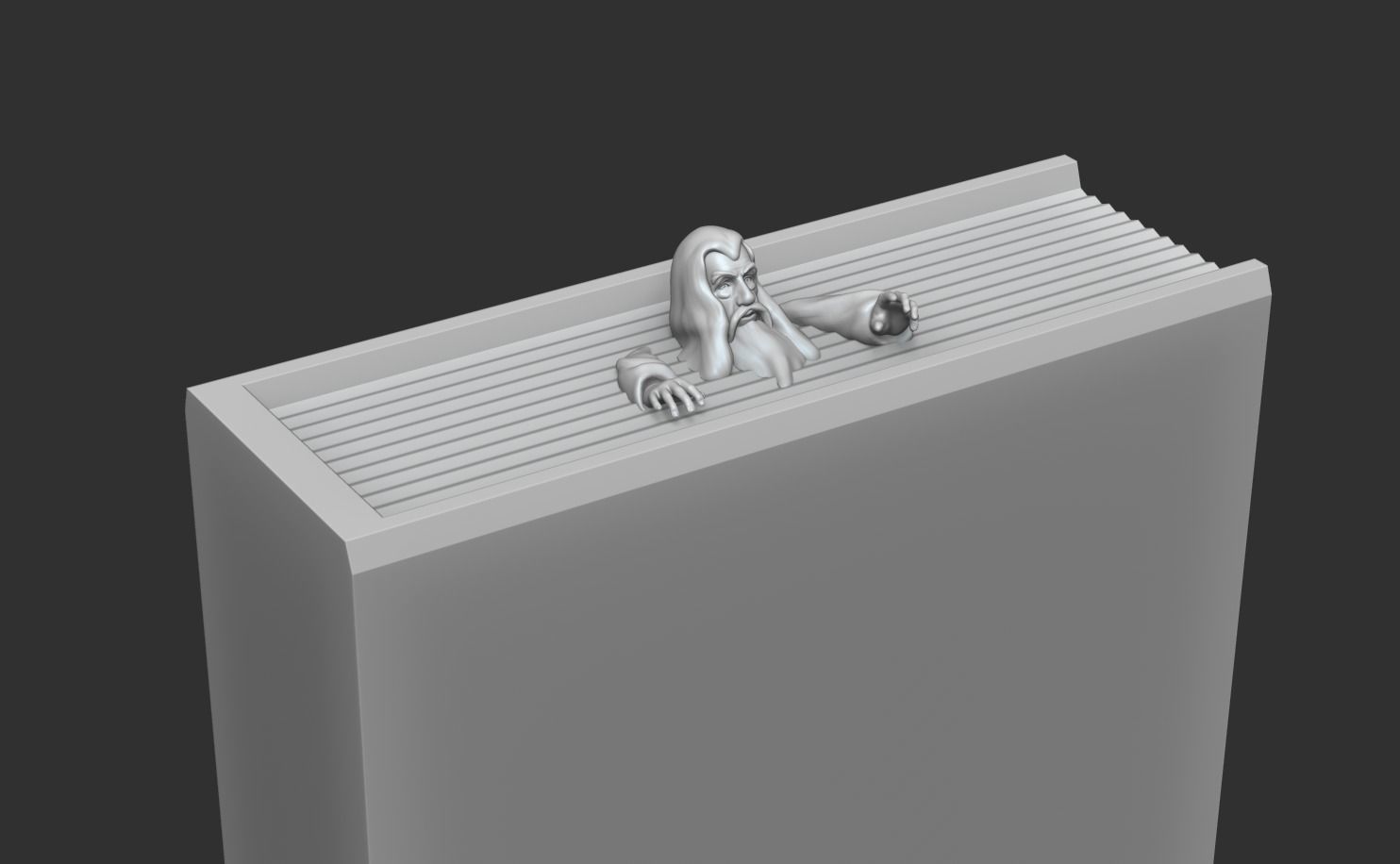 Gandalf Bookmark - Lord of the Rings Creative 3D print model_3