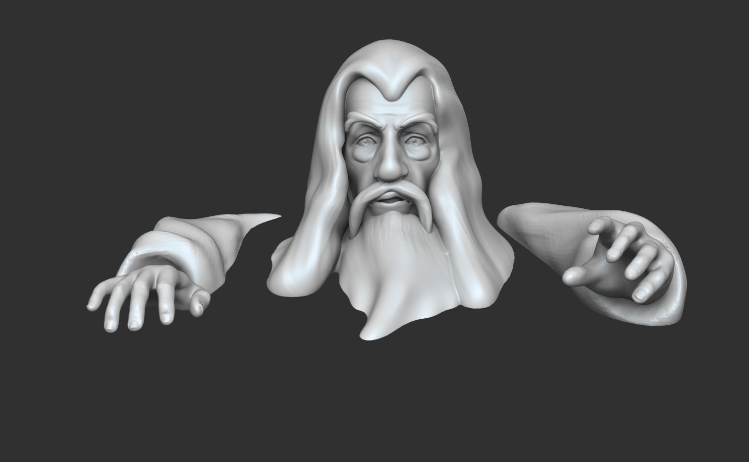 Gandalf Bookmark - Lord of the Rings Creative 3D print model_7