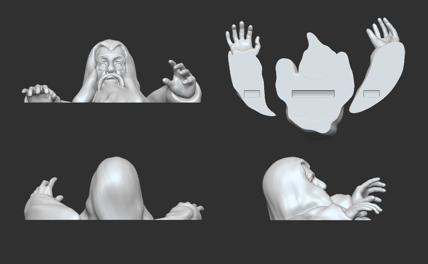 Gandalf Bookmark - Lord of the Rings Creative 3D print model_6