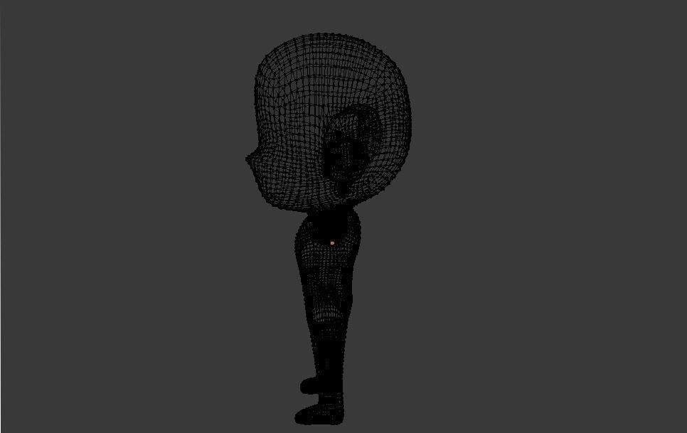 Chibi base character model 3D model_6
