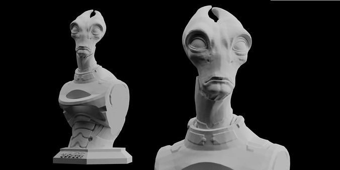 Mass Effect Andromeda Salarian  3D print model