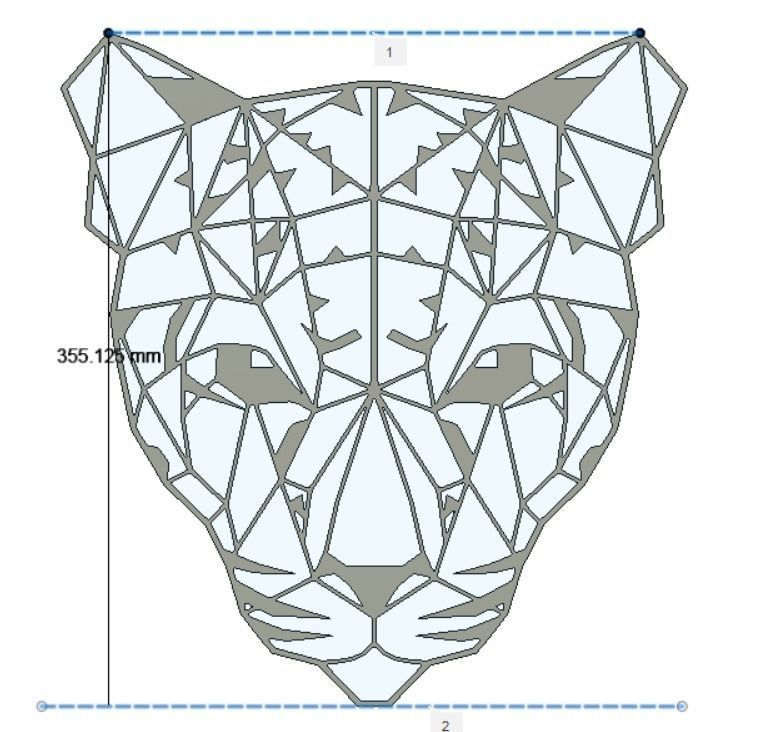 Jeopard head wall decoration 3D print model_4