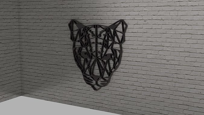 Jeopard head wall decoration 3D print model