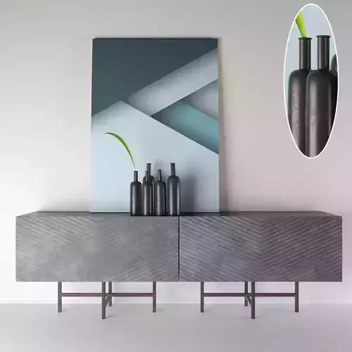 Pergamo Velvet  Buffet 3D model