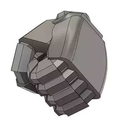 two type super robot fist 3d printing model