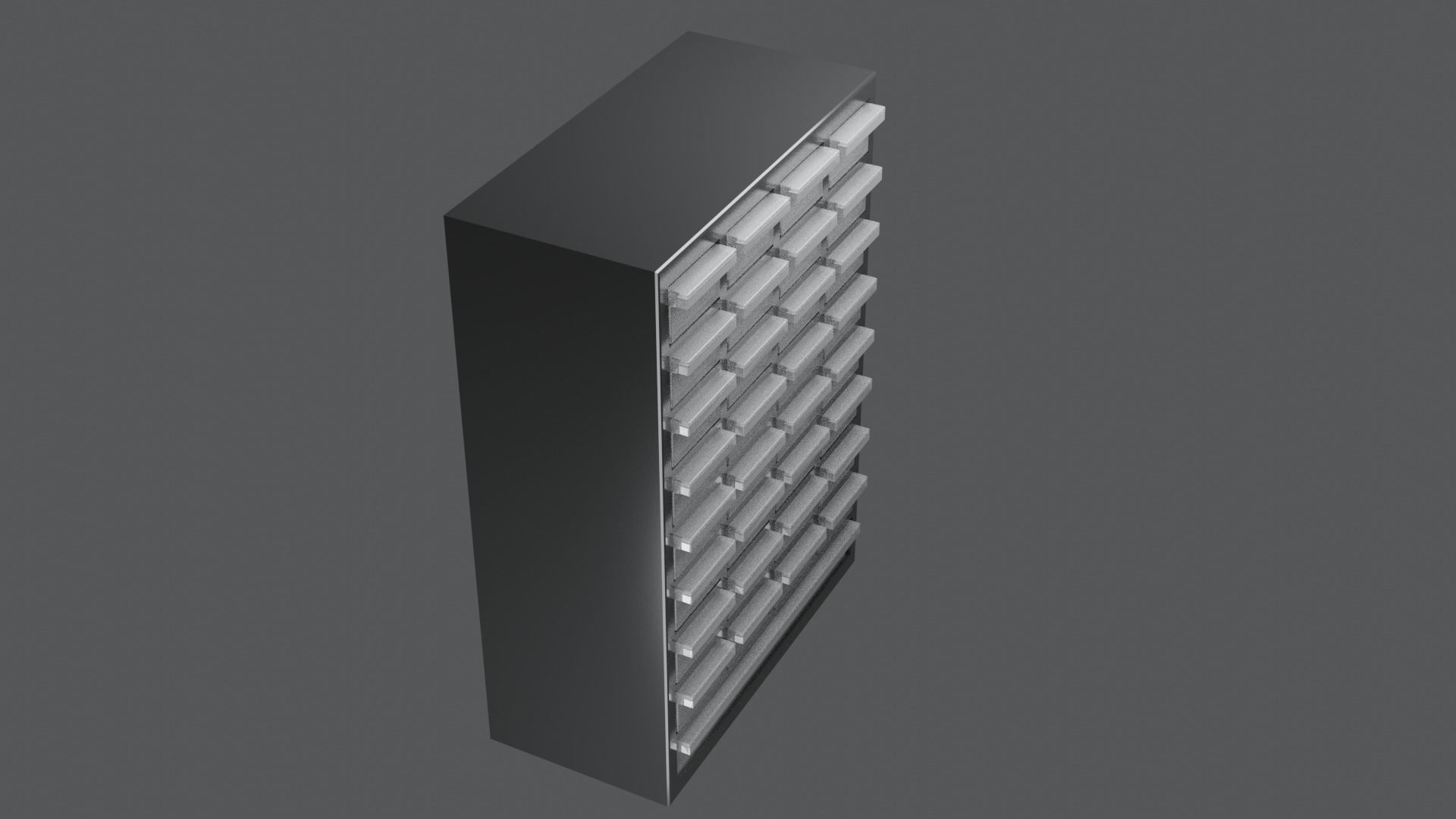 small-parts organiser Low-poly 3D model_5