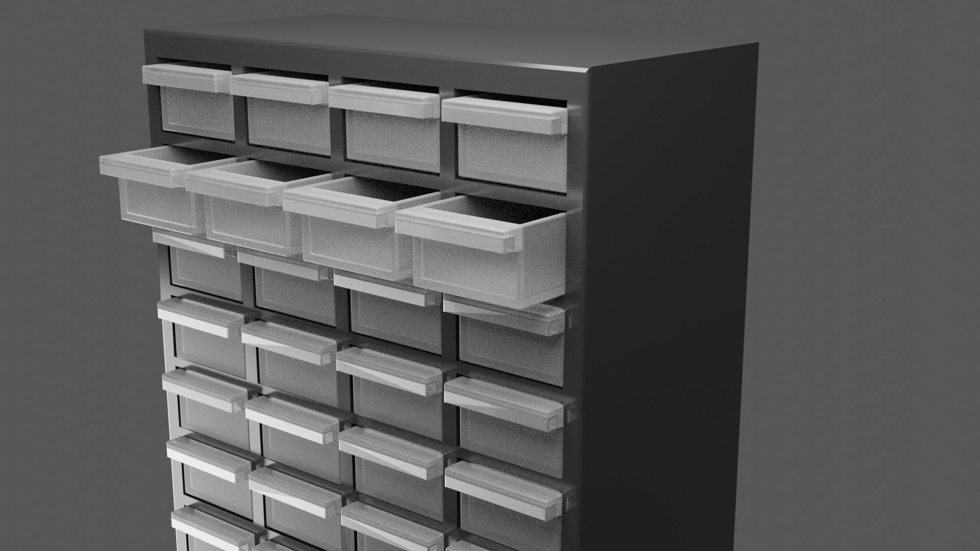 small-parts organiser Low-poly 3D model_6