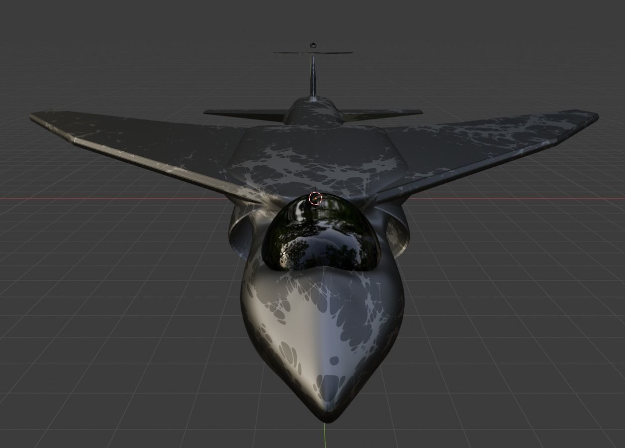 cyan 1 fighter jet 3D print model_3