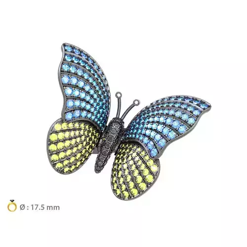N035 Butterfly ring