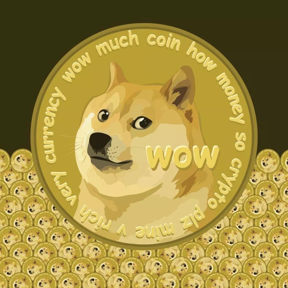 Doge Coin Free low-poly 3D model_0