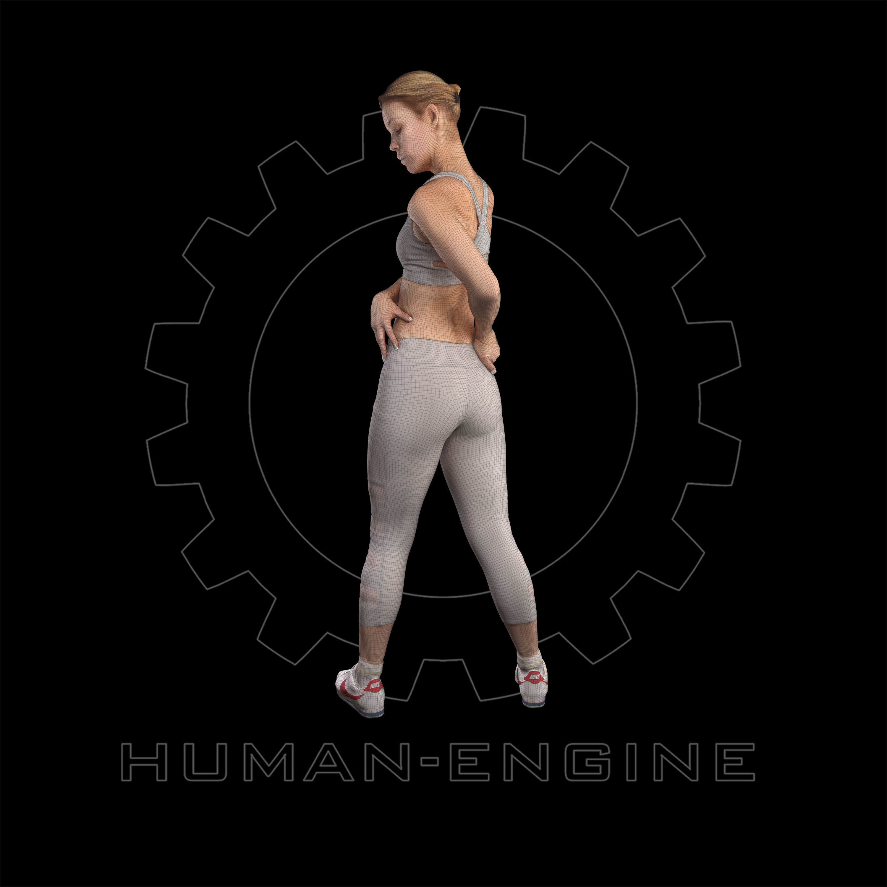 Female Scan - Olga 93 Simple Yoga Pose 3D model_6