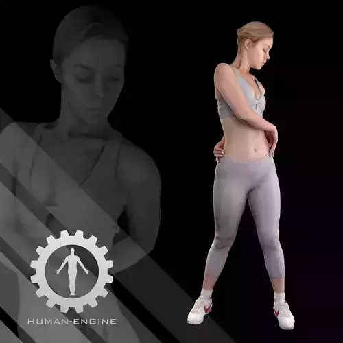 Female Scan - Olga 93 Simple Yoga Pose 3D model Female Scan - Olga 93 Simple Yoga Pose 3D model