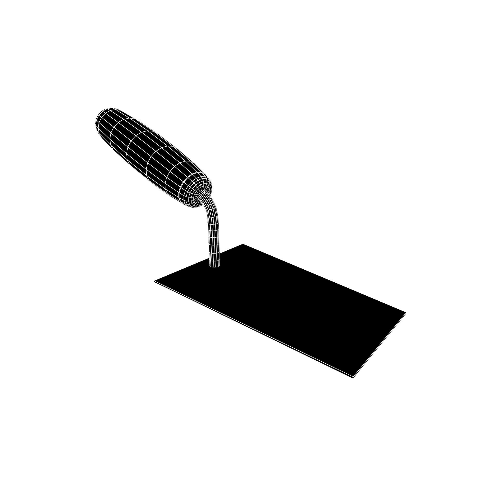 Bucket Trowel v1 002 Low-poly 3D model_6