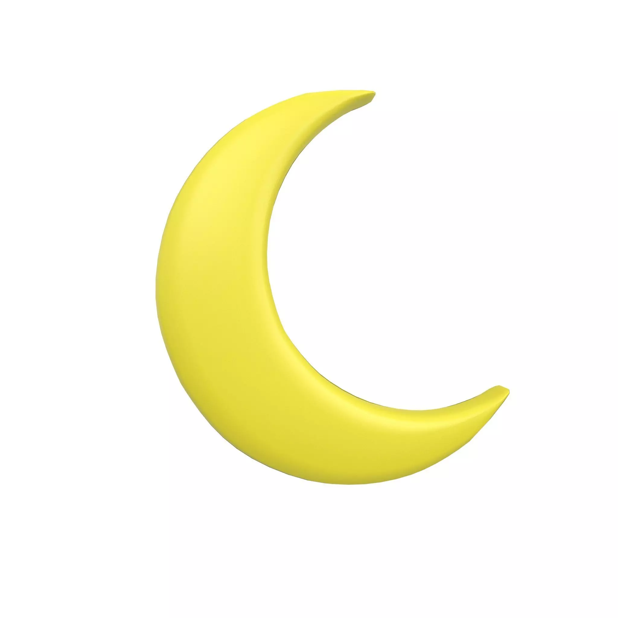 Cartoon Moon v1 002 Low-poly 3D model_0