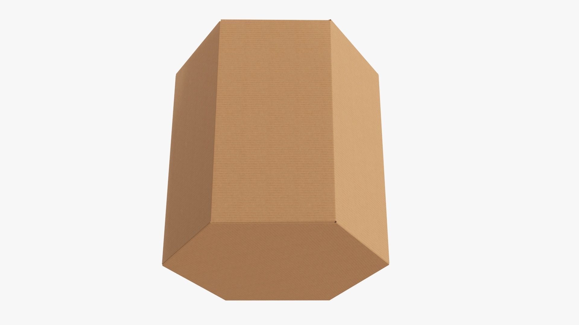 Hexagonal tube cardboard box retail 01 3D model_4