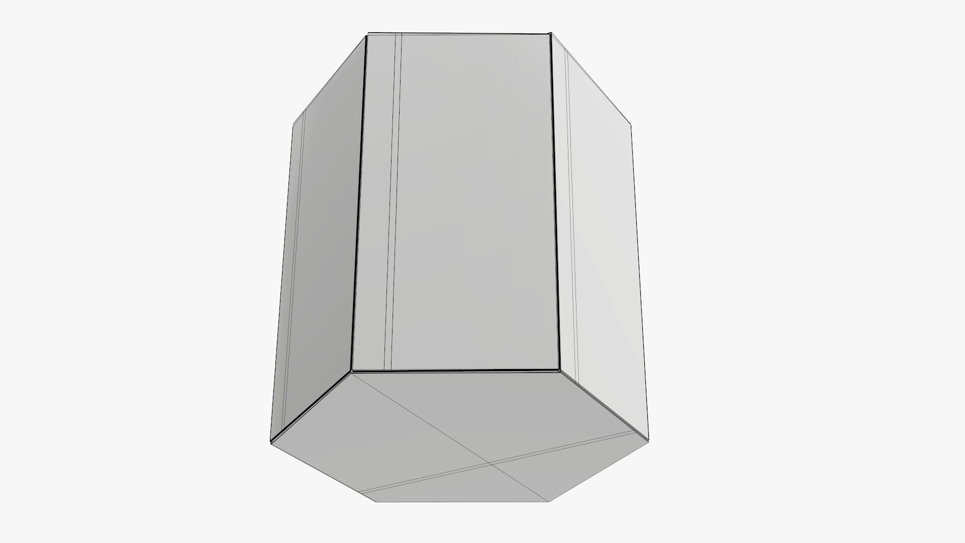 Hexagonal tube cardboard box retail 01 3D model_9