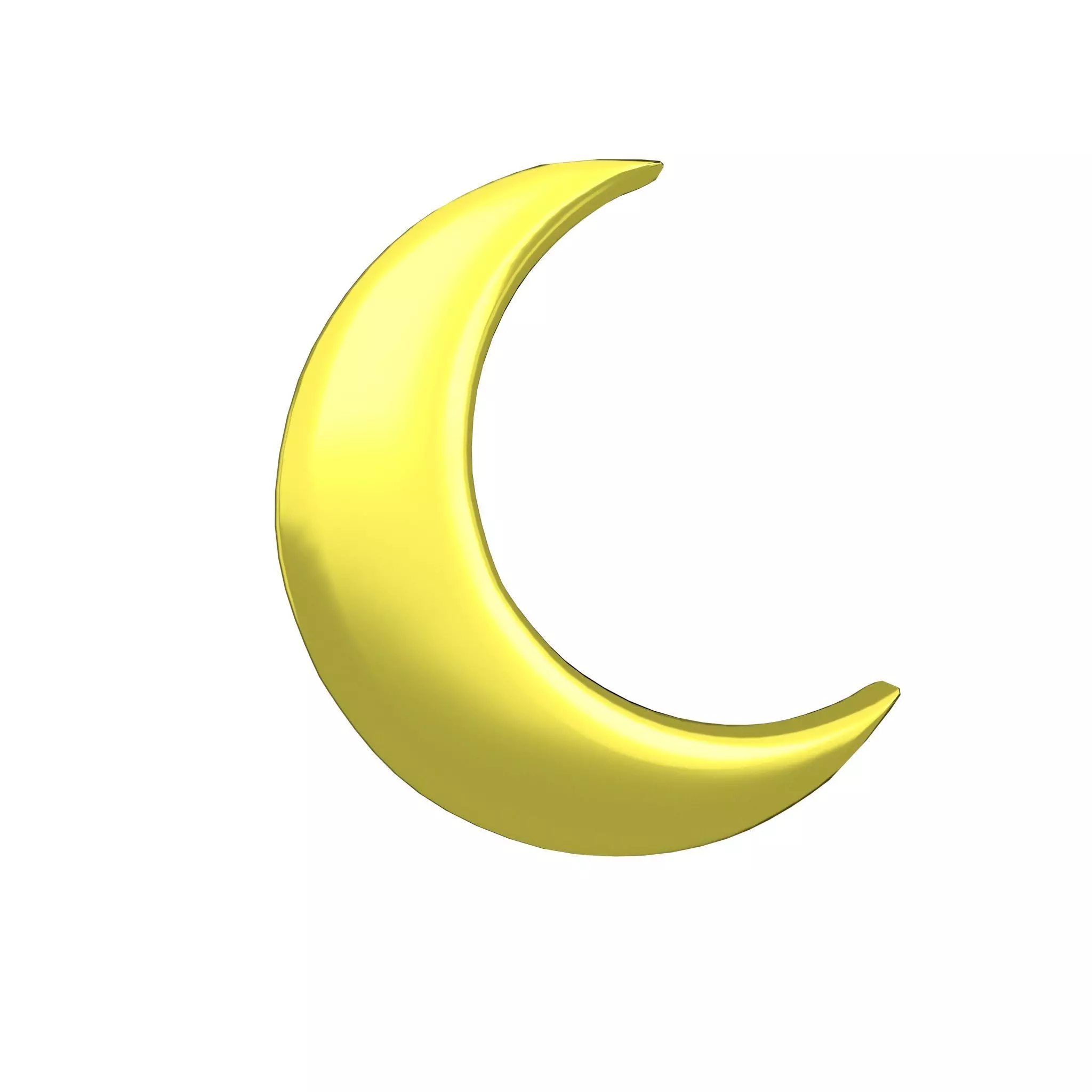 Cartoon Moon v1 010 Low-poly 3D model_0