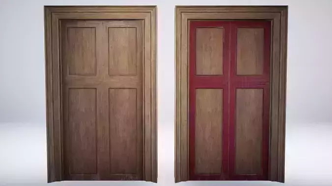 Roman Villa Door Wooden - 2 Variations