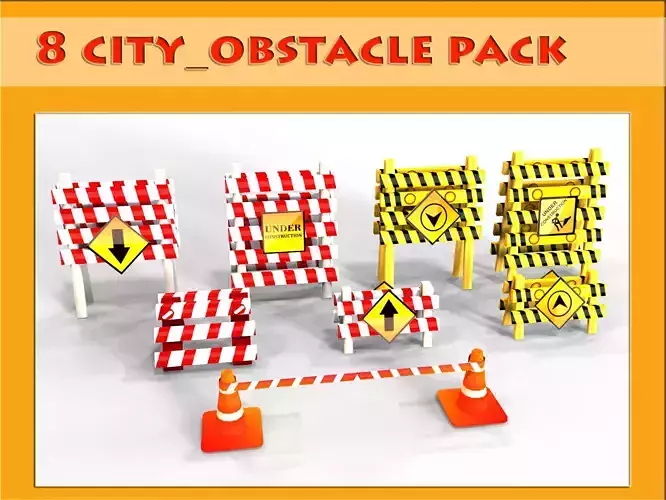 3D City Obstacle  3D model