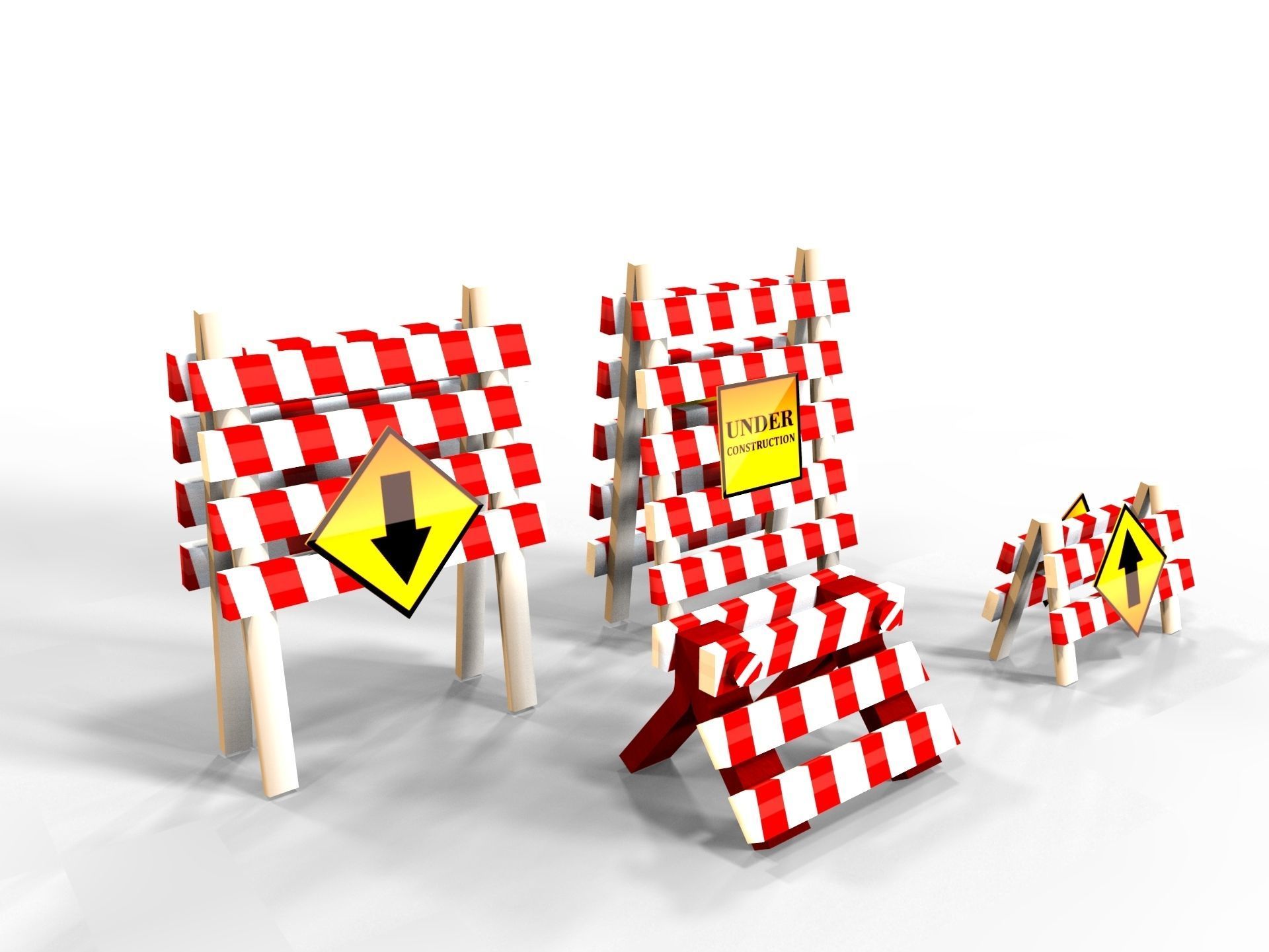 3D City Obstacle  3D model_1