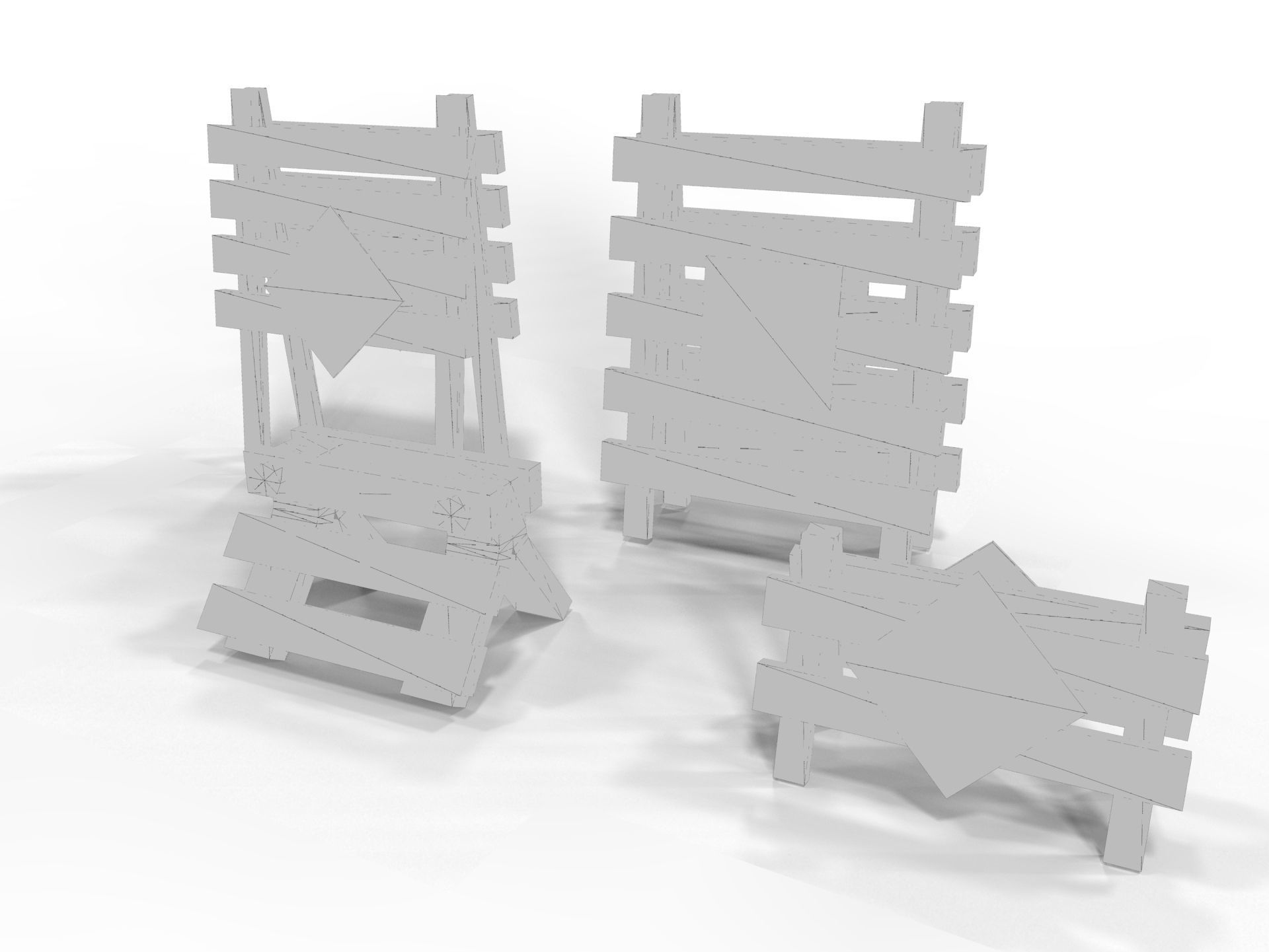 3D City Obstacle  3D model_13