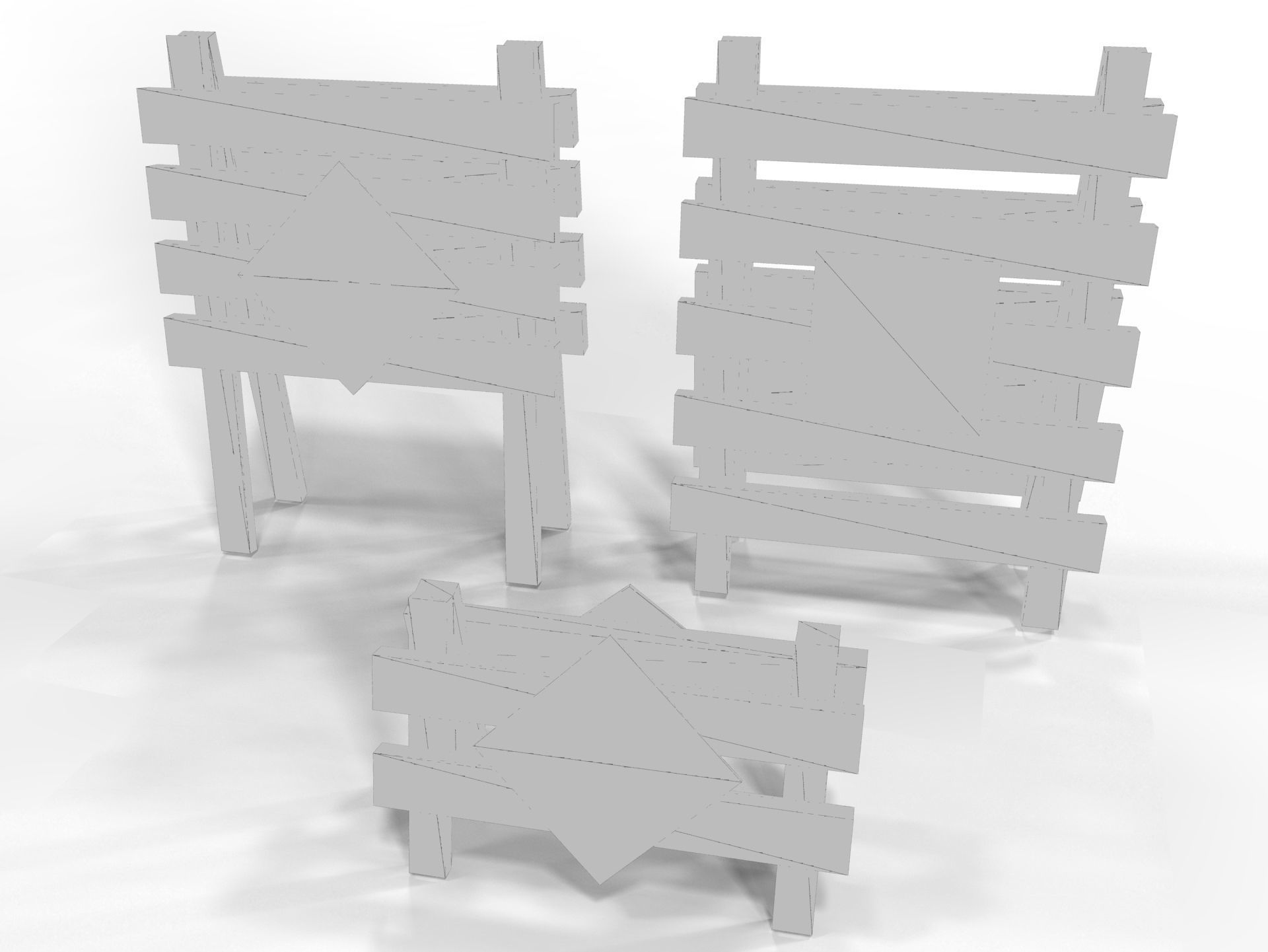 3D City Obstacle  3D model_14