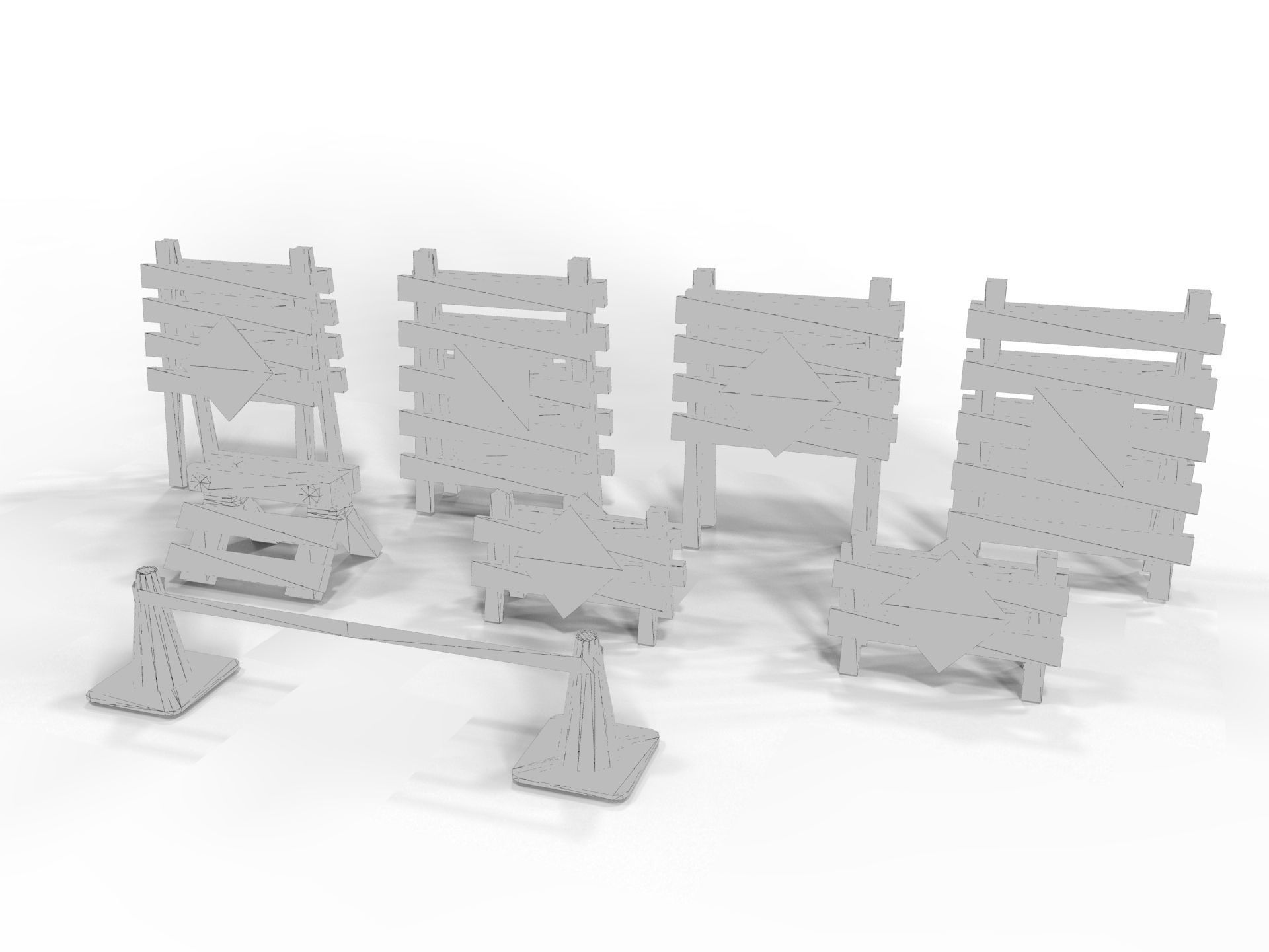 3D City Obstacle  3D model_15