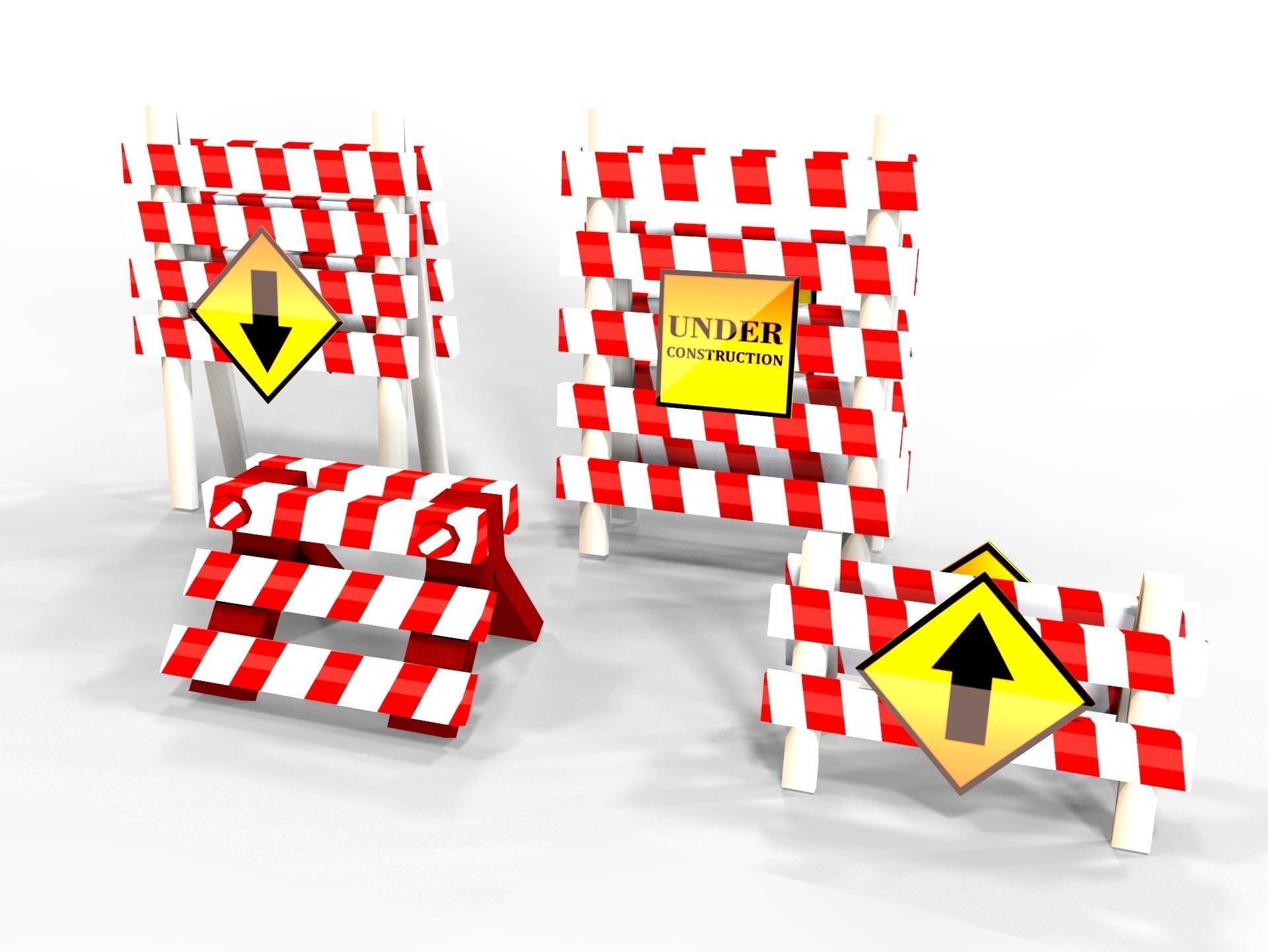 3D City Obstacle  3D model_6