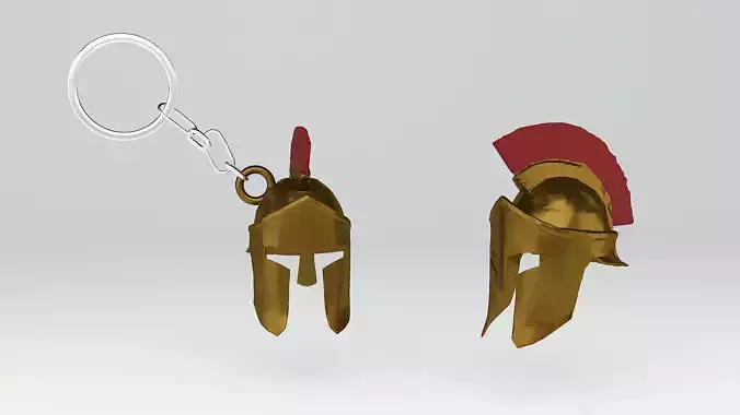 3D Print ready Spartan Helmet