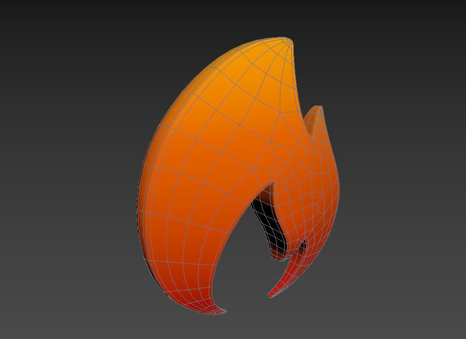 Fire Symbol 3D model_17