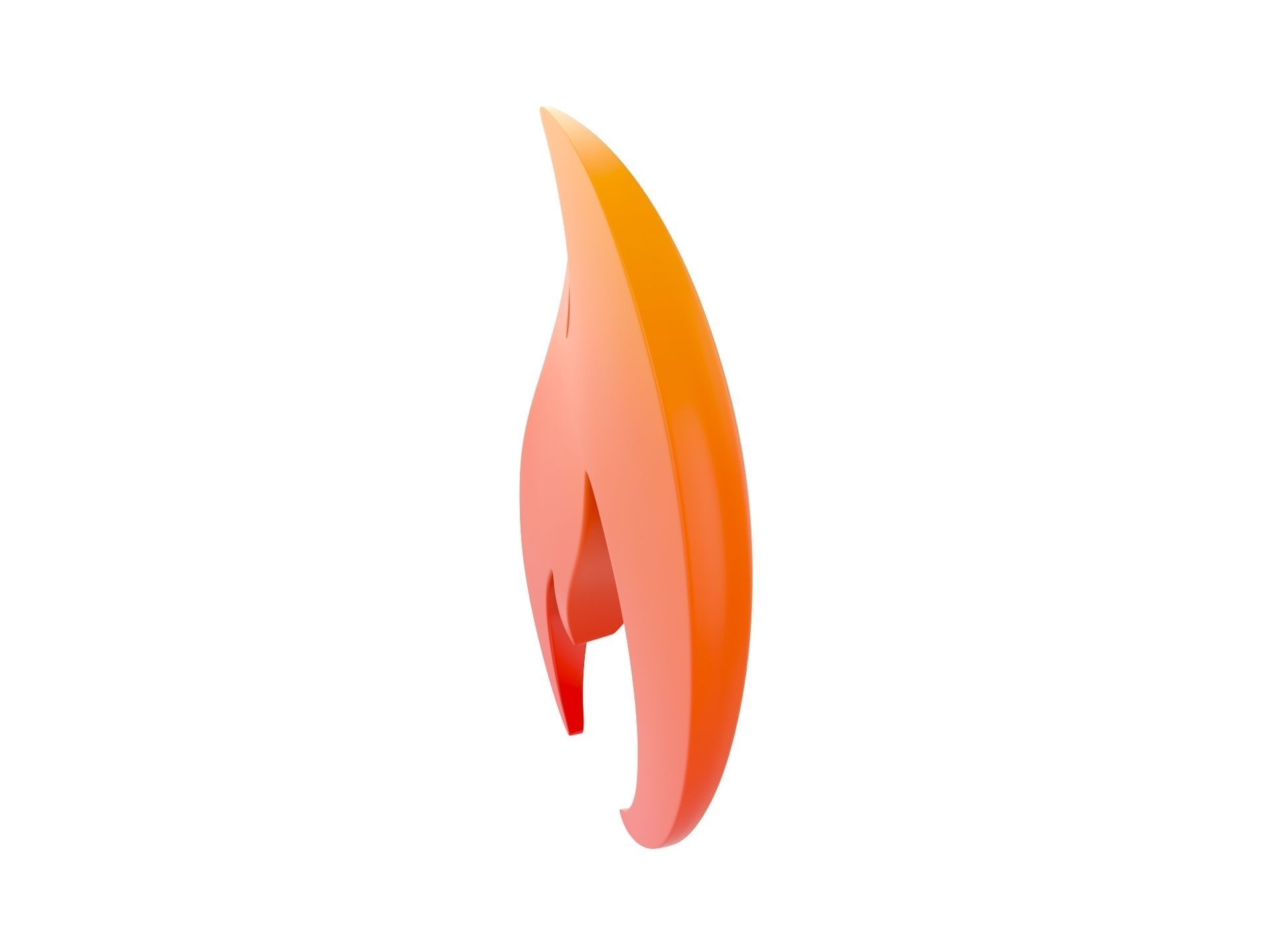Fire Symbol 3D model_3