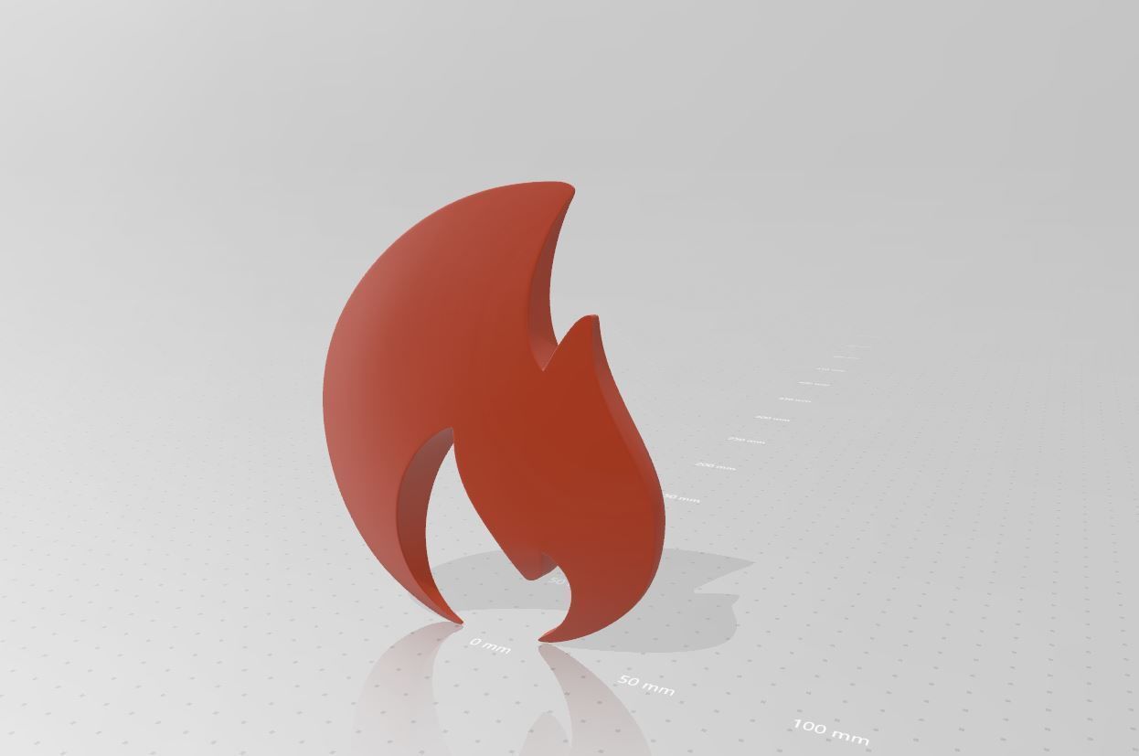 Fire Symbol 3D model_23