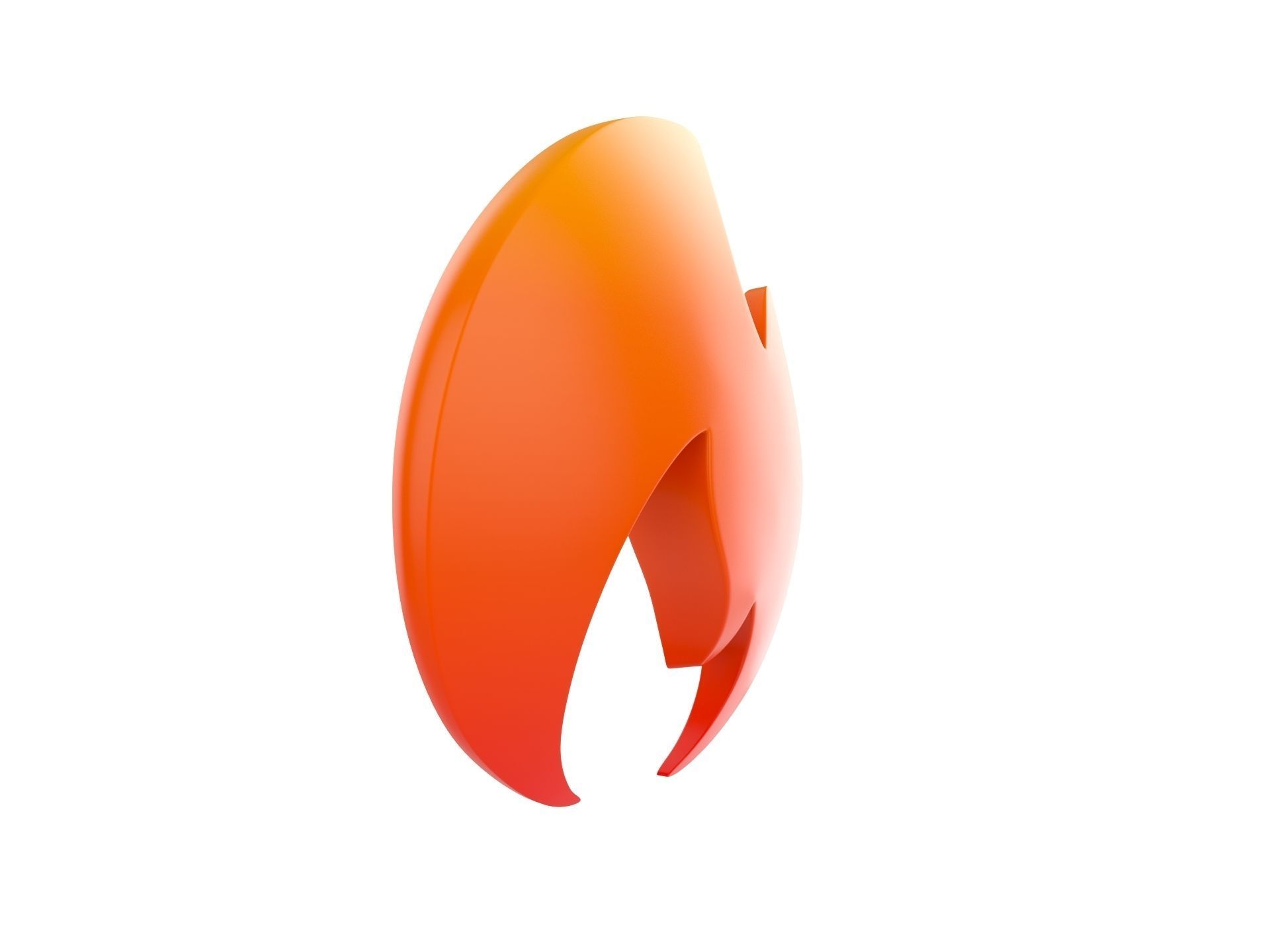 Fire Symbol 3D model_2