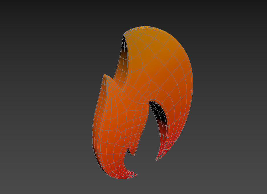 Fire Symbol 3D model_20