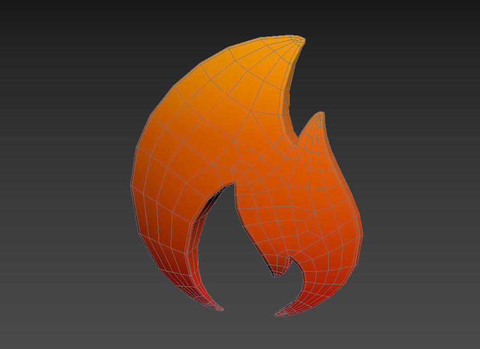 Fire Symbol 3D model_15