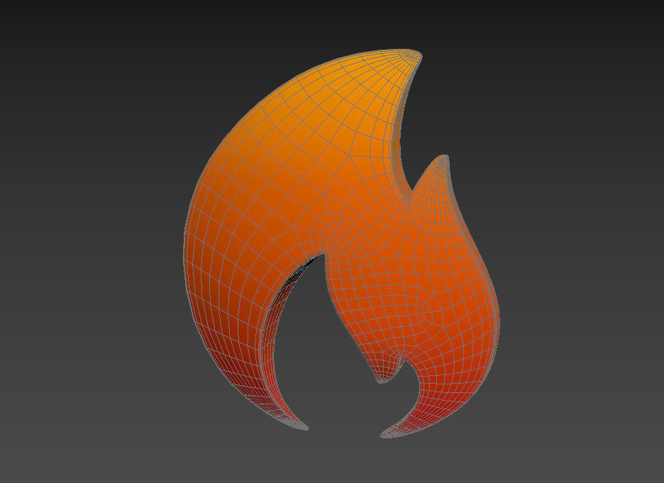 Fire Symbol 3D model_16