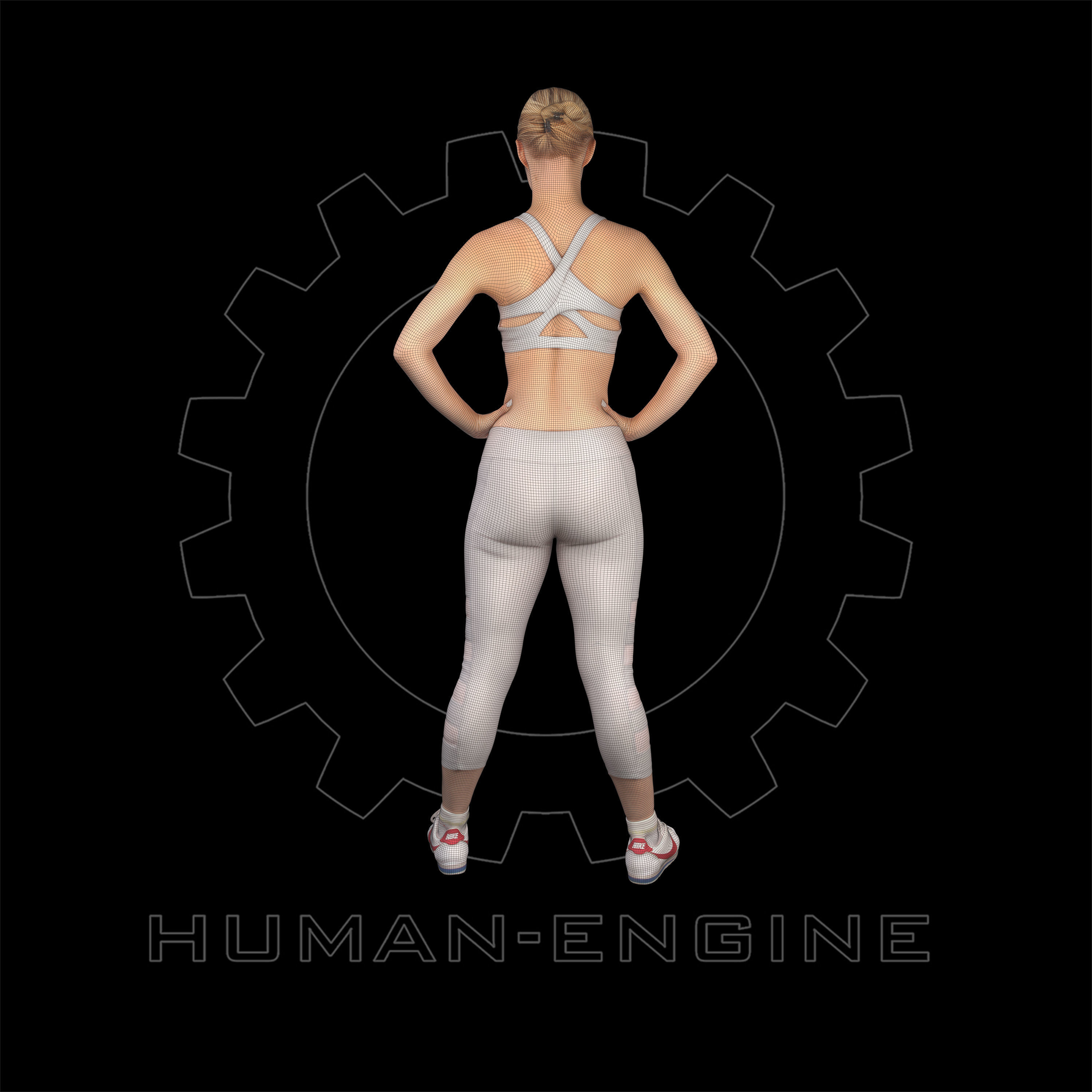 Female Scan - Olga 95 Simple Yoga Pose 3D model_6