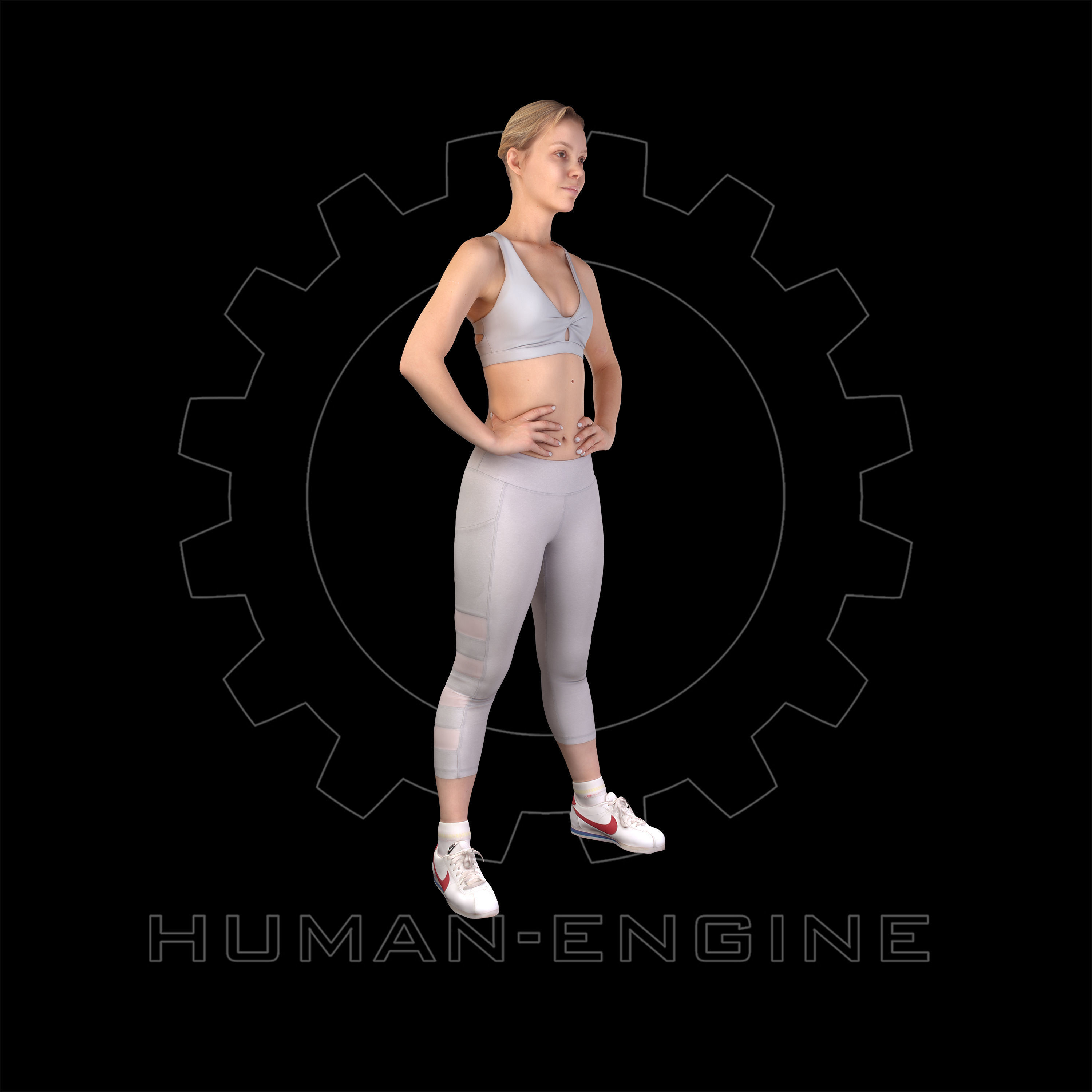 Female Scan - Olga 95 Simple Yoga Pose 3D model_2