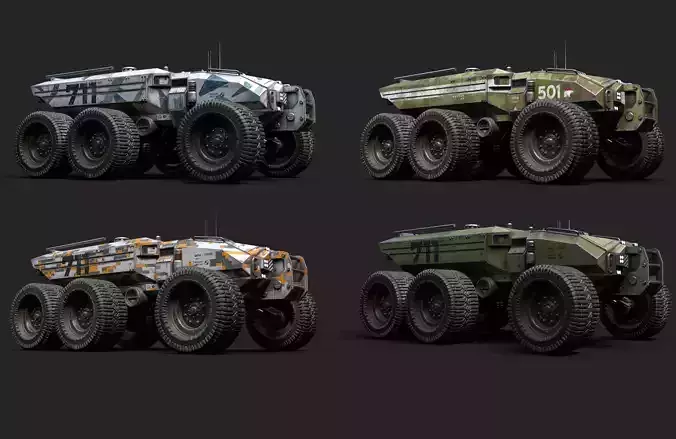 Technical Vehicle  Collection Source Files 8K Texturus