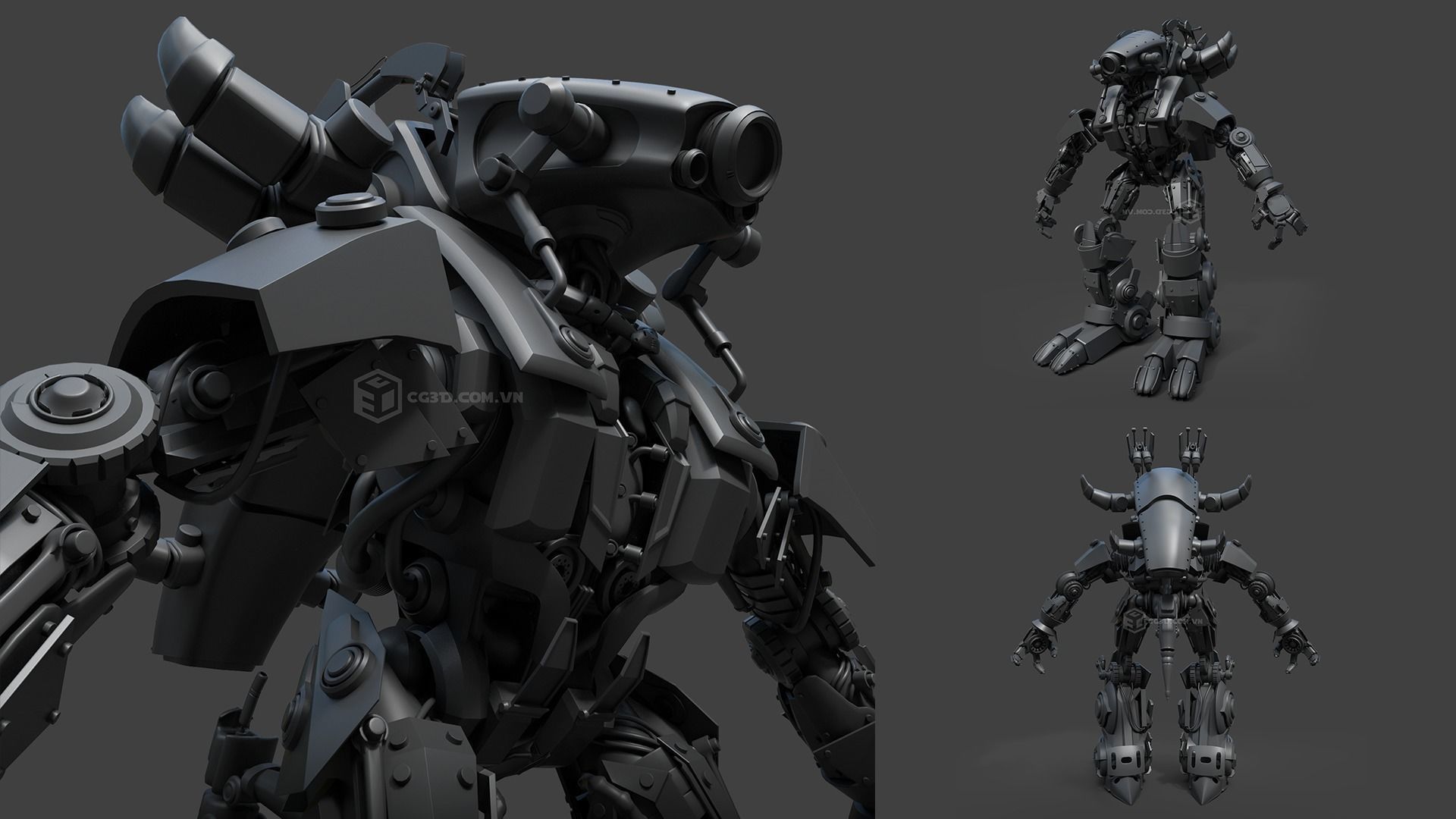 Fizza Robo Model- Highpoly 3D model_8