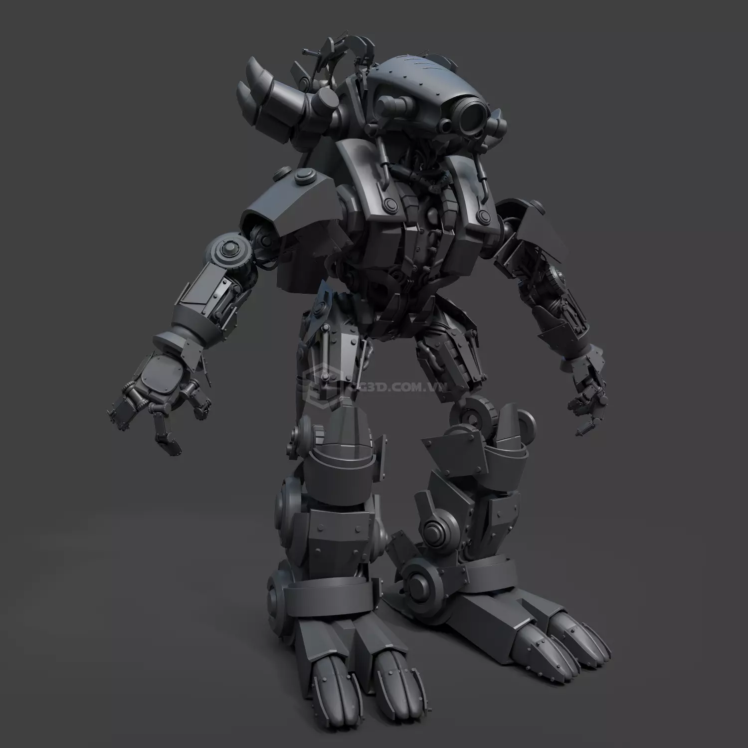 Fizza Robo Model- Highpoly 3D model_0