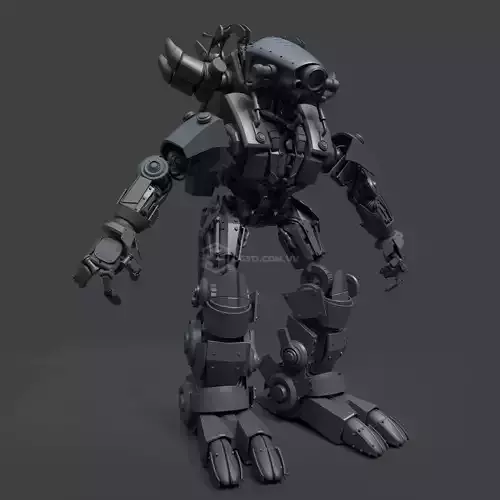Fizza Robo Model- Highpoly