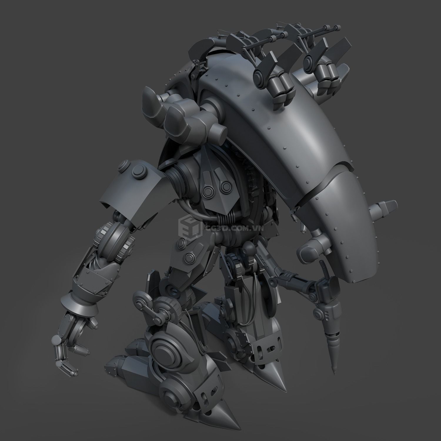 Fizza Robo Model- Highpoly 3D model_4